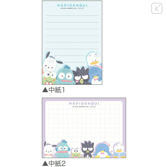 Japan Sanrio Mini Notepad - Hapidanbui Boys / Photo Time - 2