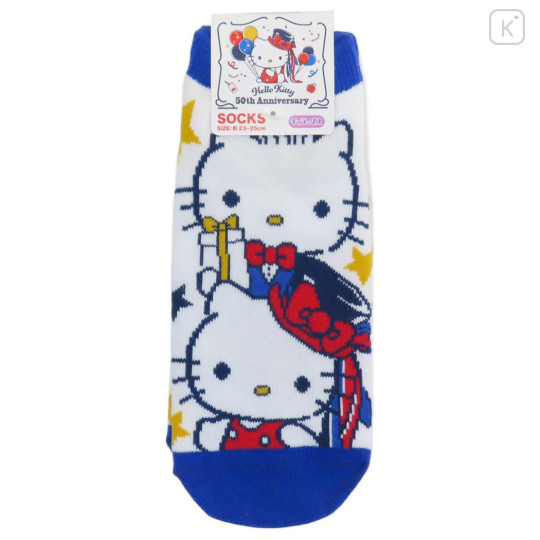 Japan Sanrio Socks - Daniel & Hello Kitty Always By Your Side / 50th Anniversary Pink - 1