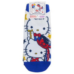 Japan Sanrio Socks - Daniel & Hello Kitty Always By Your Side / 50th Anniversary Pink
