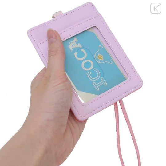 Japan Sanrio Pass Case Card Holder with Reel - My Melody / Hide And Seek - 2