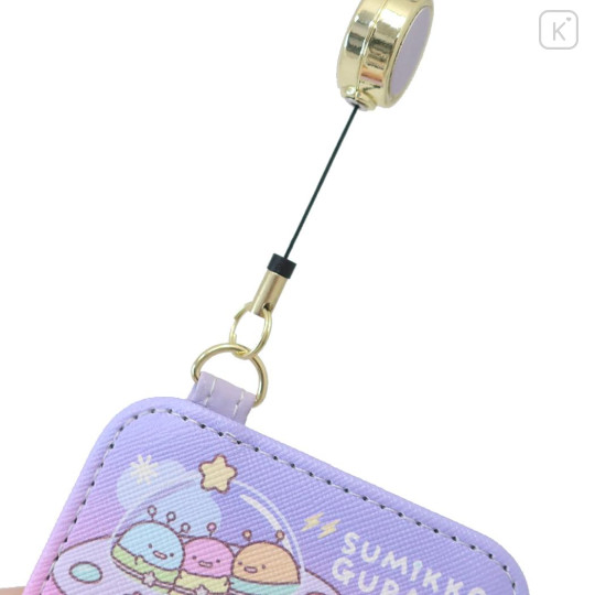 Japan San-X Pass Case Card Holder with Reel - Sumikko Gurashi / Mysterious Friends - 3