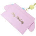 Japan Sanrio Pass Case Card Holder with Reel & Neck Strap - My Melody / Face - 2