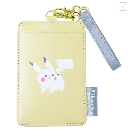 Japan Pokemon Pass Case Card Holder - Pikachu / Light Yellow - 1