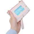 Japan Sanrio Mini Pouch & Pass Case Card Holder with Reel - Hello Kitty / Happy Life - 2