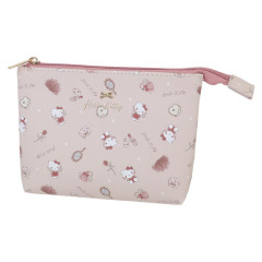 Japan Sanrio Twin Pouch - Hello Kitty / Happy Life