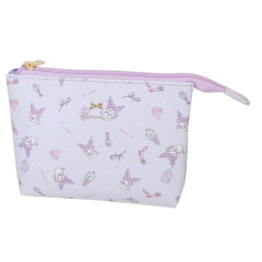 Japan Sanrio Twin Pouch - Kuromi / Happy Life