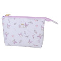 Japan Sanrio Twin Pouch - Kuromi / Happy Life - 1