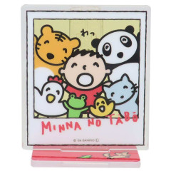 Japan Sanrio Acrylic Stand with Clip - Minna No Tabo / 40th Anniversary Instant Photo