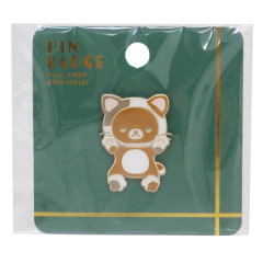 Japan San-X Pin Badge - Rilakkuma / Cat