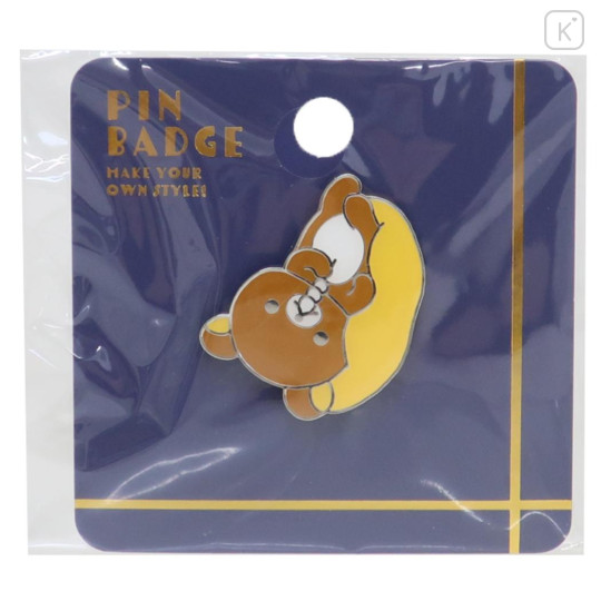 Japan San-X Pin Badge - Rilakkuma / Chill - 1