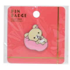 Japan San-X Pin Badge - Korilakkuma / Chill