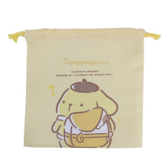 Japan Sanrio Drawstring Pouch - Pompompurin / Backpack Trip