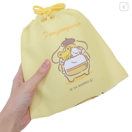 Japan Sanrio Drawstring Pouch - Pompompurin / Backpack Trip - 2