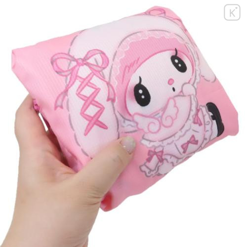 Japan Sanrio Travel Foldable Boston Bag - My Melody / Moonlit Melokuro Midnight Pink - 4