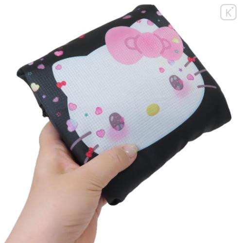 Japan Sanrio Travel Foldable Boston Bag - Hello Kitty 50th Anniversary / Black - 4