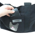 Japan Sanrio Tote Bag Divided Holder - Kuromi / Shy - 3