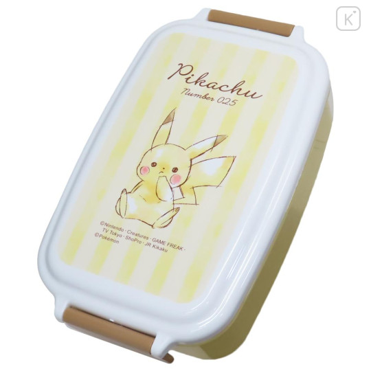 Japan Pokemon Bento Lunch Box 500ml - Pikachu / Number025 Sitting - 1