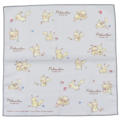 Japan Pokemon Lunch Cloth - Pikachu / Number025 Grey
