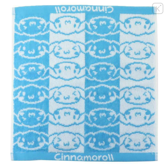Japan Sanrio Jacquard Towel Handkerchief - Cinnamoroll / Silhouette - 1