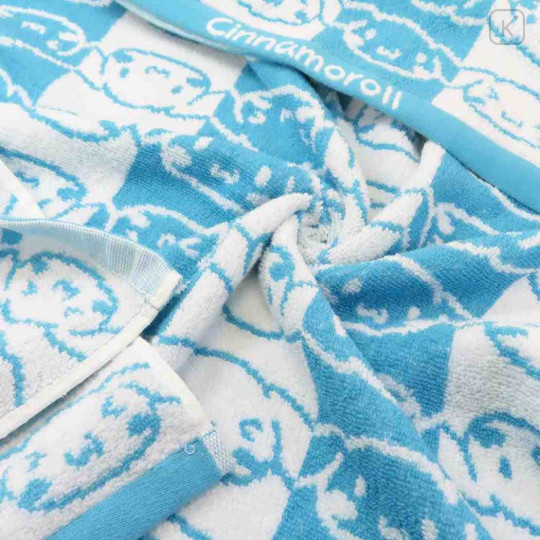 Japan Sanrio Jacquard Towel Handkerchief - Cinnamoroll / Silhouette - 2