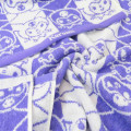 Japan Sanrio Jacquard Towel Handkerchief - Kuromi / Silhouette - 2