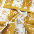 Japan The Bear's School Jacquard Towel Handkerchief - Jackie / Silhouette - 2