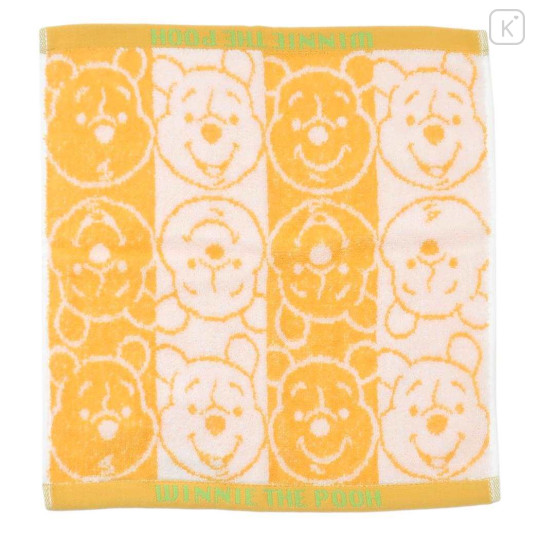 Japan Disney Jacquard Towel Handkerchief - Pooh / Silhouette - 1