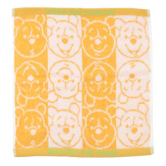 Japan Disney Jacquard Towel Handkerchief - Pooh / Silhouette