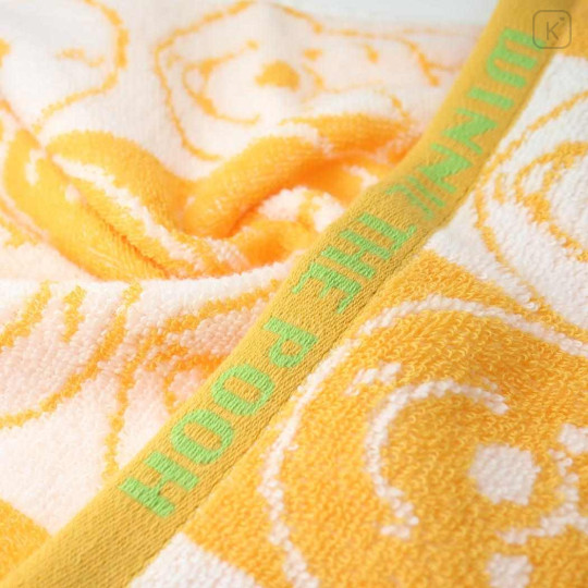 Japan Disney Jacquard Towel Handkerchief - Pooh / Silhouette - 2