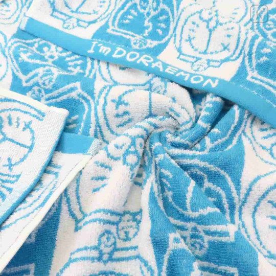 Japan Doraemon Jacquard Towel Handkerchief - Silhouette - 2