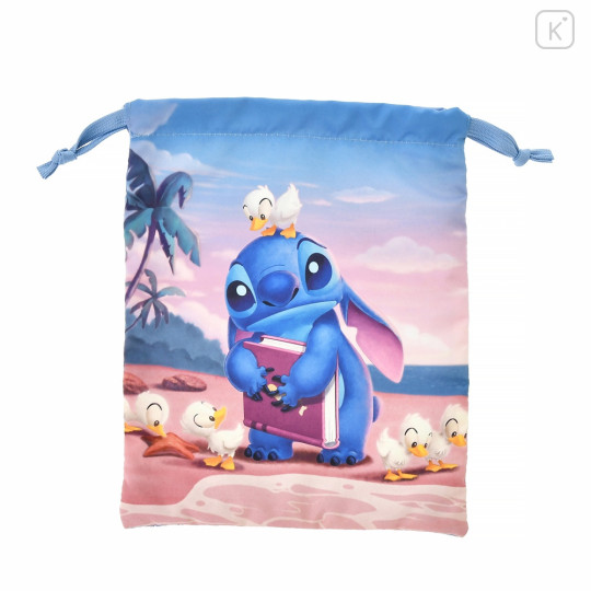 Japan Disney Store Drawstring Bag - Stitch : Disney Stitch Day Collection - 1