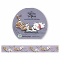 Japan Disney Washi Masking Tape - Pooh & Tgger / Relaxing Time with Books - 1