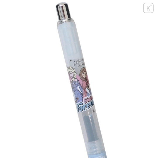 Japan Disney EnerGel Gel Ballpoint Pen - Frozen Elsa & Anna / Retro - 1