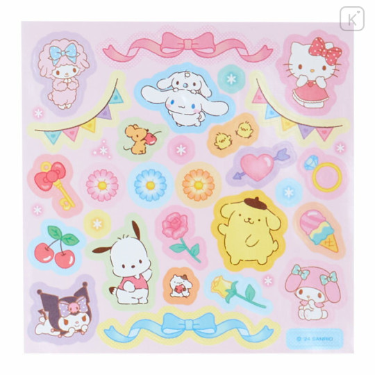 Japan Sanrio Original Coloring Book & Sticker Set - Pink - 3