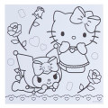 Japan Sanrio Original Coloring Book & Sticker Set - Pink - 5