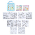 Japan Sanrio Original Coloring Book & Sticker Set - Blue - 2