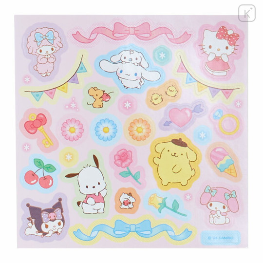 Japan Sanrio Original Coloring Book & Sticker Set - Blue - 3