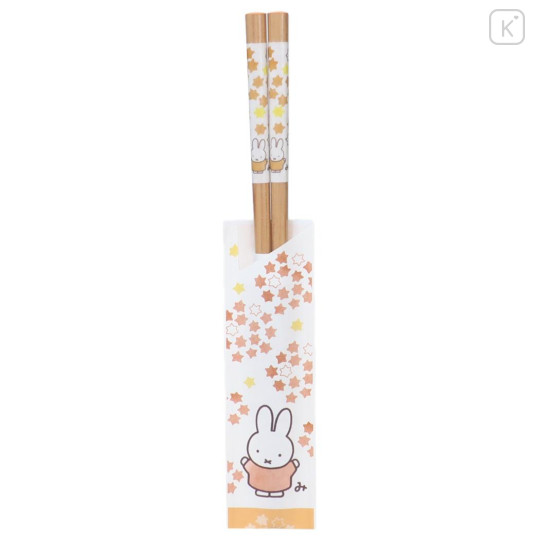 Japan Miffy Natural Wood Chopsticks 21cm - Star - 1