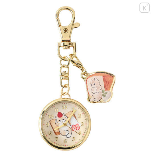 Japan Mofusand Key Chain Watch with Charm - Chiffon Cake - 1