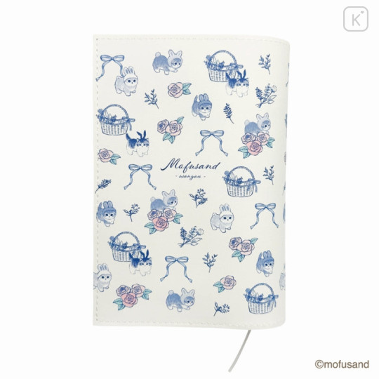 Japan Mofusand Mofumofu Store Book Cover - Cat / Blue - 1