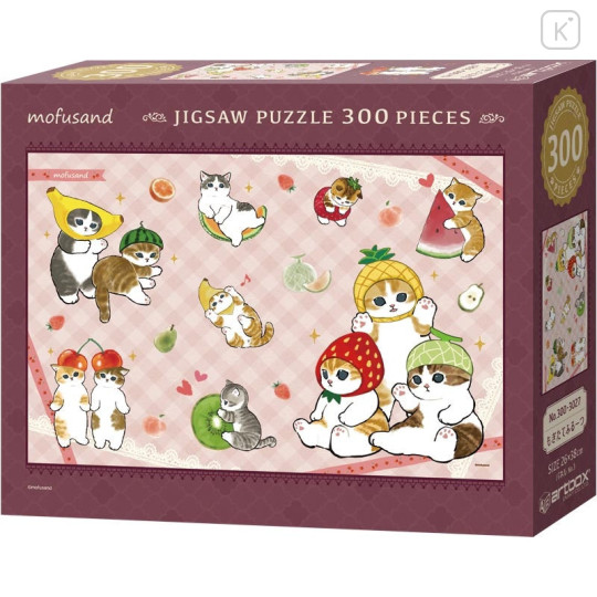 Japan Mofusand Jigsaw Puzzle 300pcs - Cat / Freshly Picked Fruit - 1