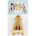 Japan Sanrio × Mofusand Mini Canvas with Easel - Cat / Flower - 1
