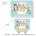 Japan Sanrio × Mofusand Mini Canvas with Easel - Cat / Flower - 2