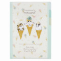 Japan Mofusand 3 Pockets A5 Index Holder - Cat / Ice Cream - 1