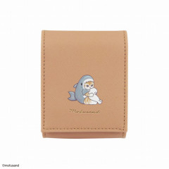 Japan Mofusand Lip Pouch with Mirror - Shark Cat / Same Nyan