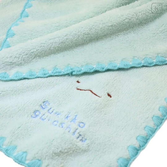 Japan San-X Microfiber Face Towel - Sumikko Gurashi / Tokage Lizard Blue - 3