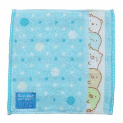 Japan San-X Jacquard Mini Towel - Sumikko Gurashi / Bed