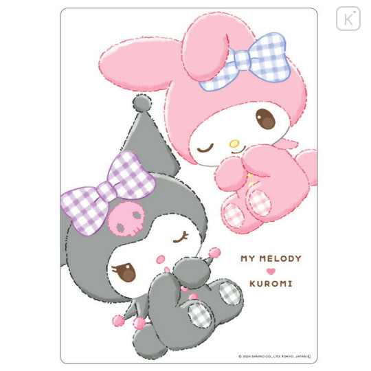 Japan Sanrio Desk Pad - Kuromi & My Melody : Puffy - 1