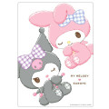 Japan Sanrio Desk Pad - Kuromi & My Melody : Puffy - 1