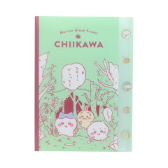 Japan Chiikawa 5 Pockets A4 Clear File - Forest